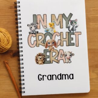 Personalised Crochet Lover Personalised Notebook – Custom A5 Lined Journal, Hard Cover Gift Idea