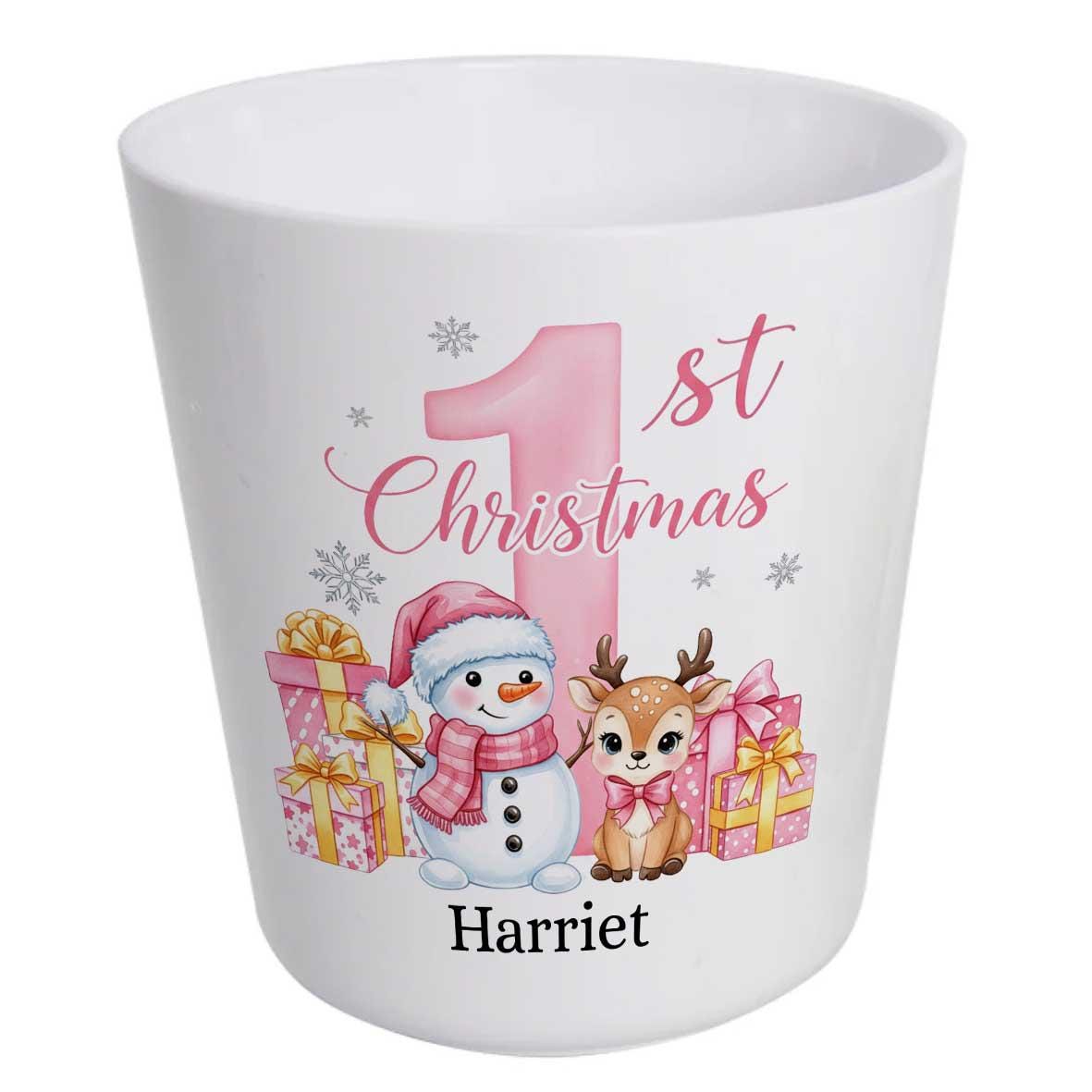 First Christmas Baby’s Dinner Set – Snowman Plate, Bowl, Cup & Cutlery - Image 2