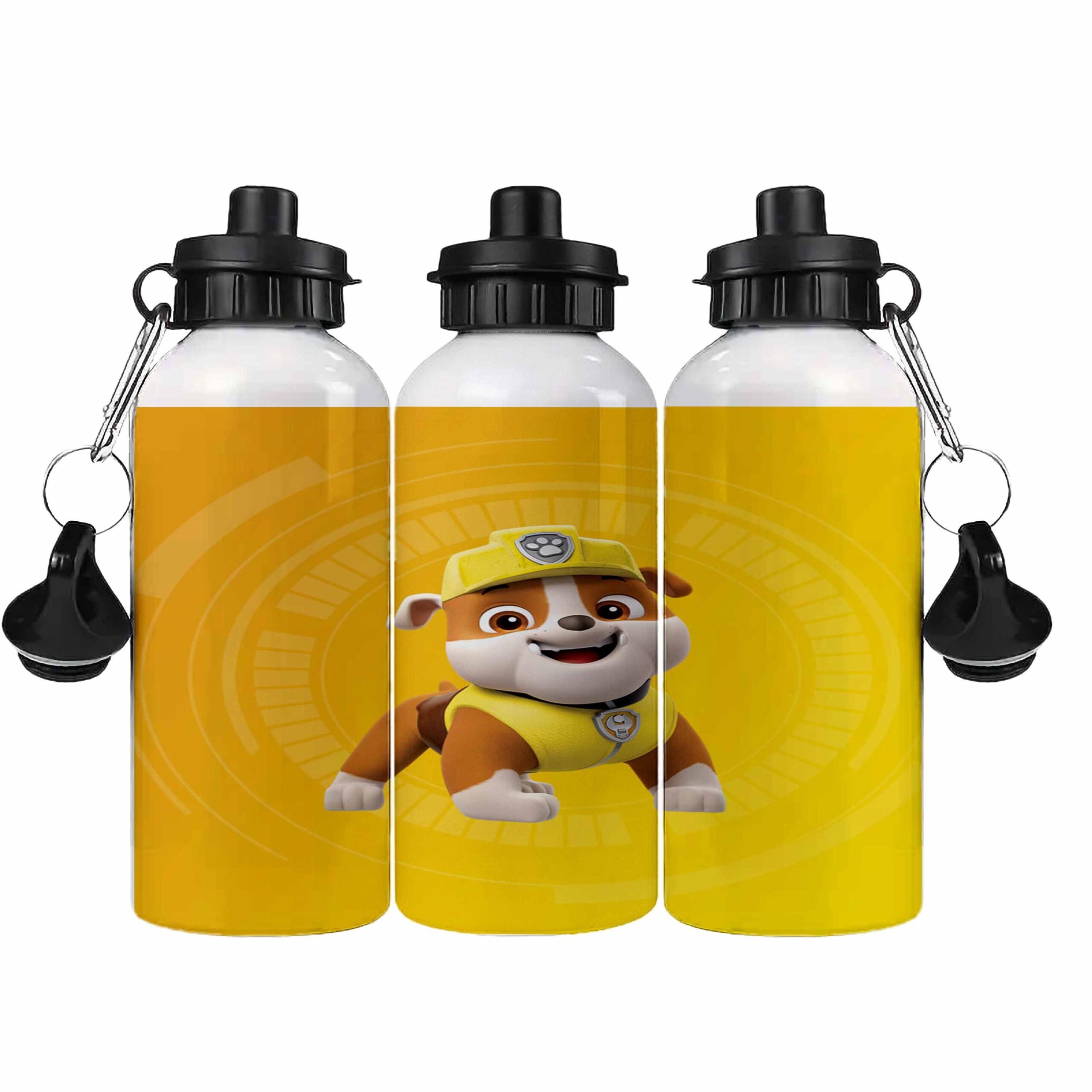 Personalised Kids Water Bottle – Dog Patrol Character – Custom Name – Aluminium Sports Bottle – Multiple Sizes & Lids – Gift for Boys - Image 5