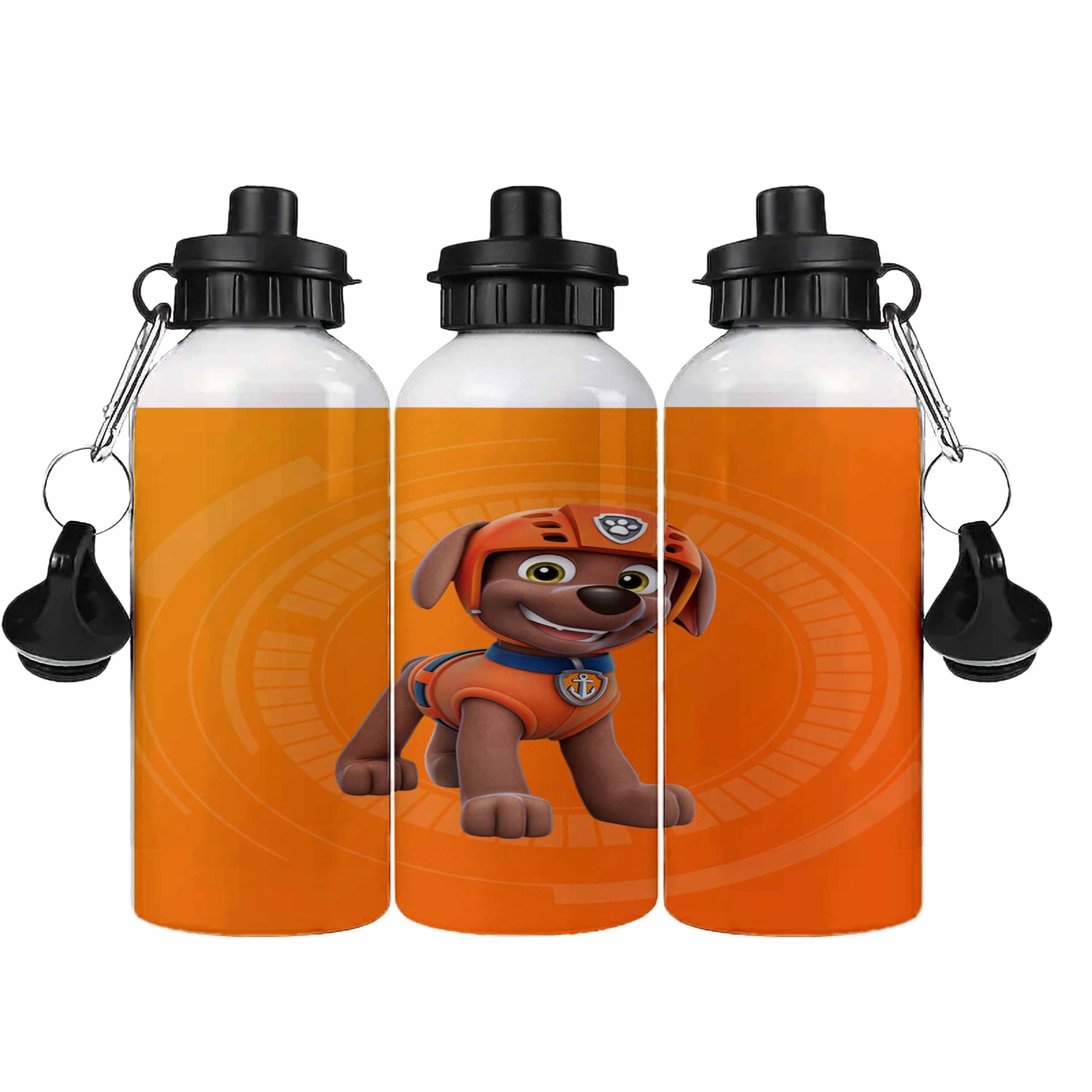 Personalised Kids Water Bottle – Dog Patrol Character – Custom Name – Aluminium Sports Bottle – Multiple Sizes & Lids – Gift for Boys - Image 7
