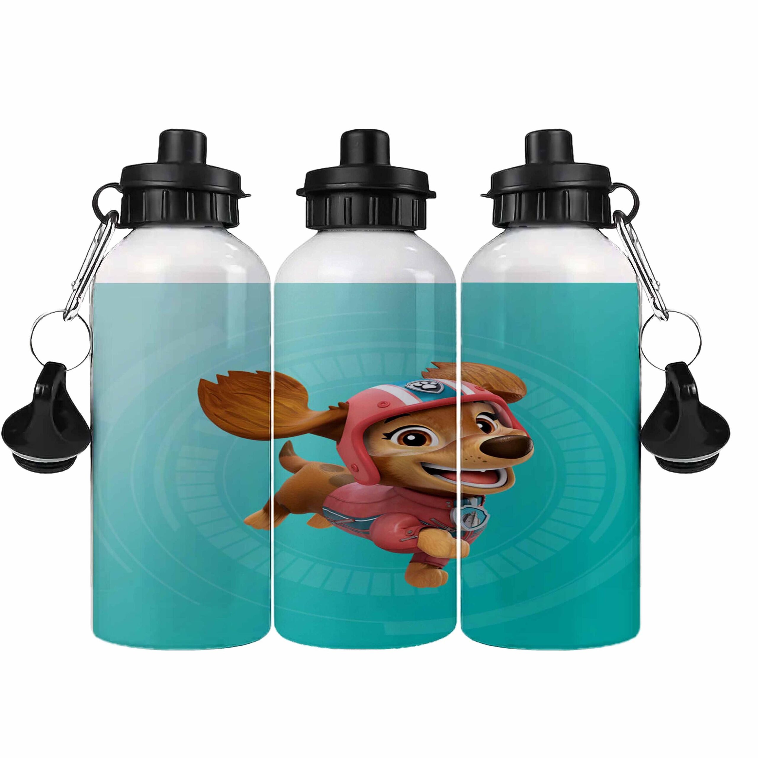 Personalised Kids Water Bottle – Dog Patrol Character – Custom Name – Aluminium Sports Bottle – Multiple Sizes & Lids – Gift for Boys - Image 8