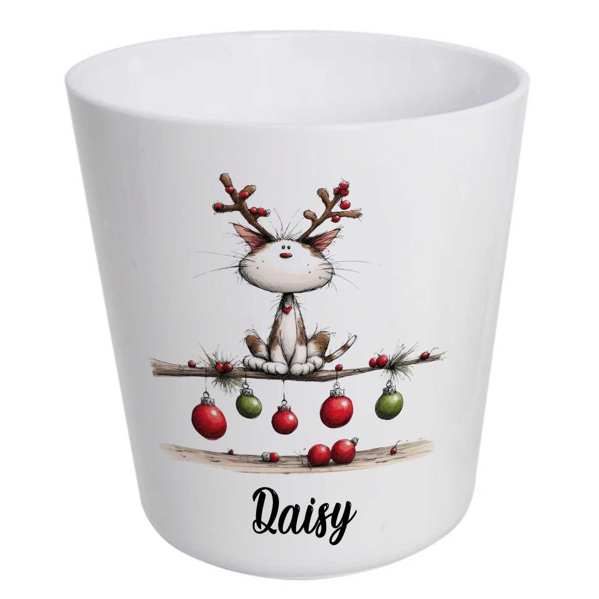 Magical Personalised Kids Christmas Tableware Set – Animal Design Unbreakable Plate, Bowl, Cup, Mug & Cutlery - Image 5
