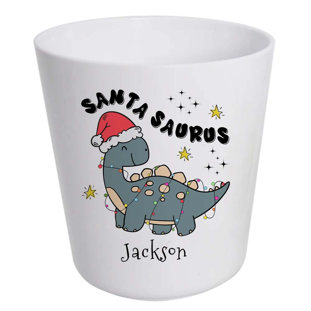 Magical Personalised Santasaurus Christmas Plate – Kids Unbreakable Custom Name Gift - Image 6