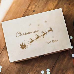Personalised Christmas Eve Boxes - Wooden 2 sizes - Image 6