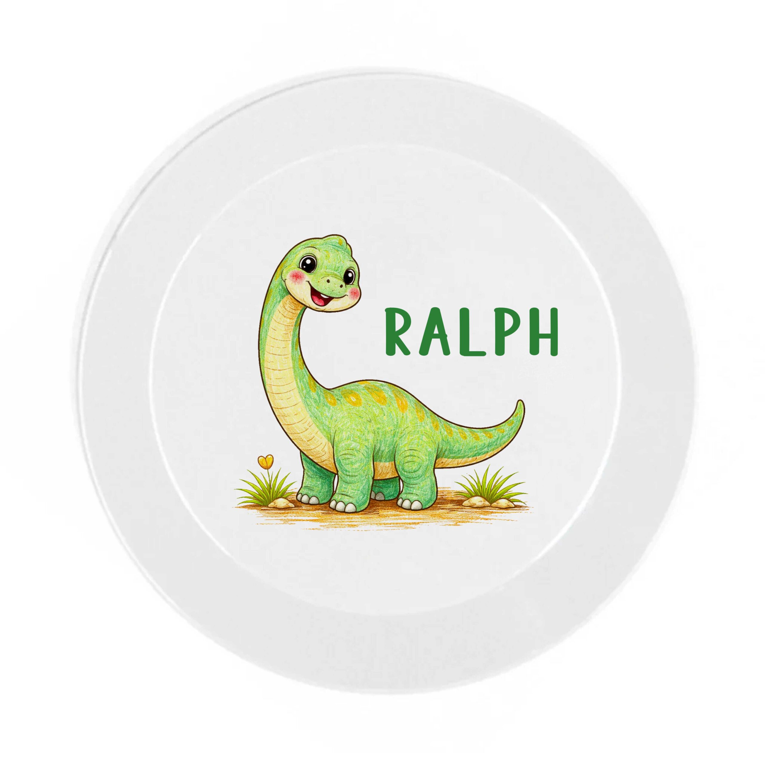 Personalised Dinosaur Dinner Set Kids– Custom Name Gift for Children - Image 7