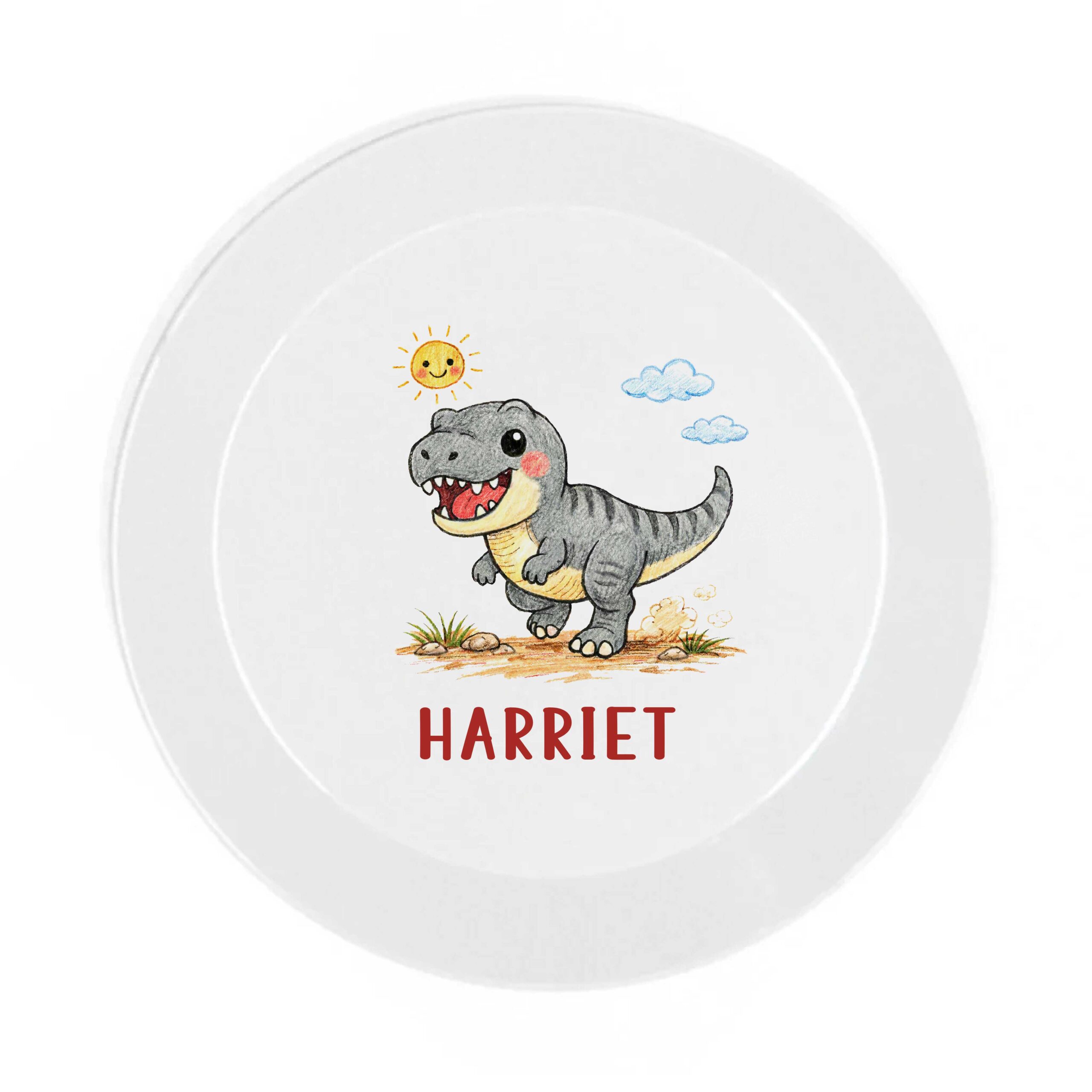 Personalised Dinosaur Dinner Set Kids– Custom Name Gift for Children - Image 8