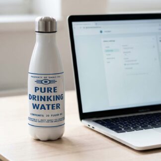 Personalised Fallout Pure Drinking Water Skinny Tumbler or Bottle